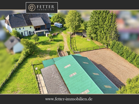 Pferdehof in Rheinland-Pfalz mit 8 Pferdeboxen und kleiner Halle in Niederhambach!
