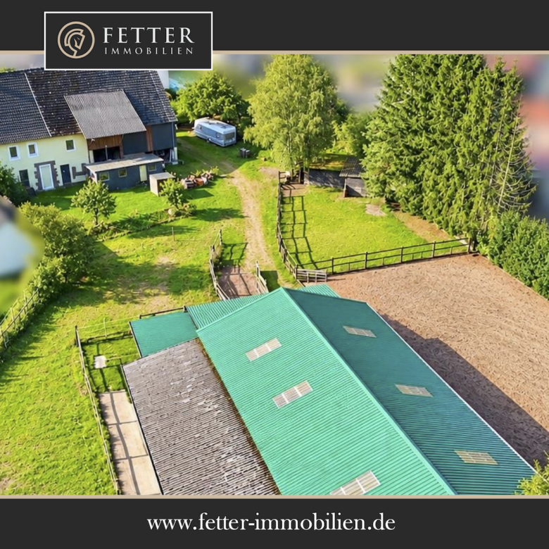 Pferdehof in Rheinland-Pfalz mit 8 Pferdeboxen und kleiner Halle in Niederhambach!