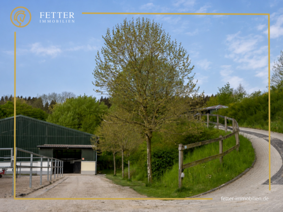 Reitanlage in Alleinlage bei St.Wendel zu verkaufen – fast 15 Hektar Land im Eigentum!