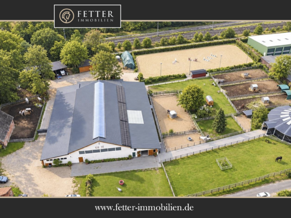 Reitanlage in Niedersachsen zu verkaufen auf ca. 3 Hektar Grundstücksfläche – bereits umfangreich saniert!